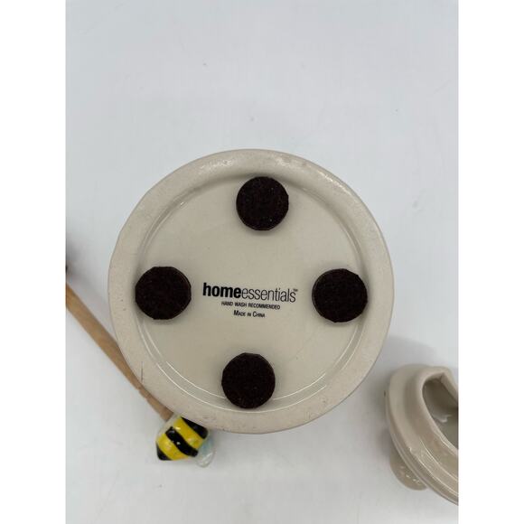 Honey Bee Hive Honey Jar Keeper with Dipper by Home Essentials - Picture 5 of 7